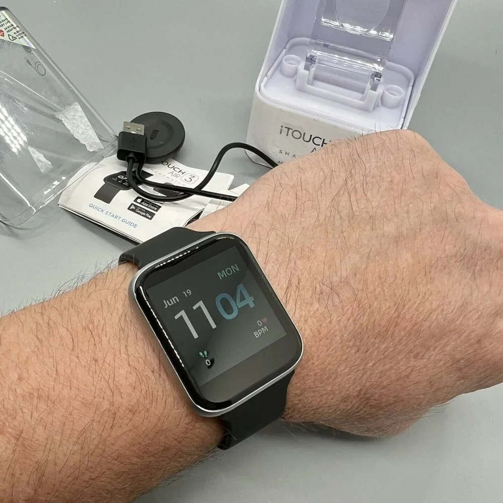 TOUCH AIR 3 Black Sports & Workout Modes SMART WATCH Android/IOS Compatible
